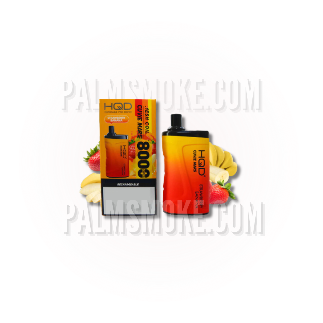 HQD VAPE CUVIE MARS STRAWBERRY BANANA  🌬️🌴 - FUME RAZ