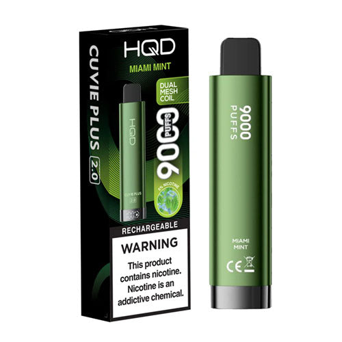 HQD CUVIE PLUS 2.0 DISPOSABLE 9000 PUFFS MIAMI MINT ⚡ - FUME RAZ