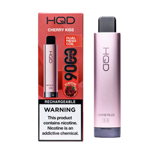 HQD CUVIE PLUS 2.0 DISPOSABLE 9000 PUFFS CHERRY KISS   ⚡