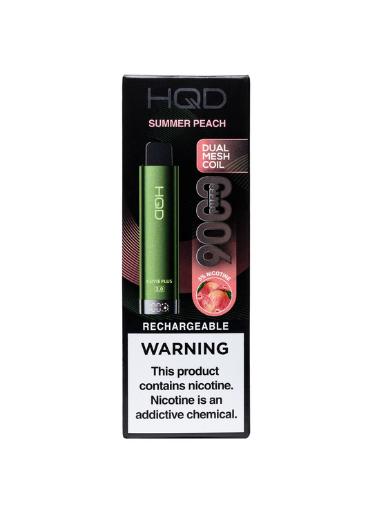 HQD CUVIE PLUS 2.0 DISPOSABLE 9000 PUFFS SUMMER PEACH ⚡