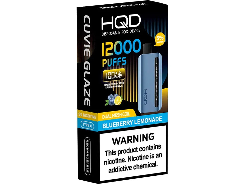 HQD GLAZE 12000 PUFFS DISPOSABLE GRAPE  🌬️💨