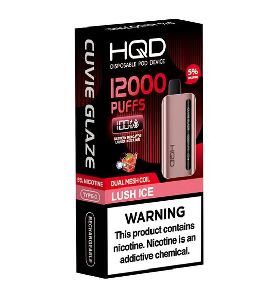 HQD GLAZE 12000 PUFFS DISPOSABLE LUSH ICE 🌬️💨