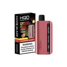 HQD GLAZE 12000 PUFFS DISPOSABLE STRAWBERRY BANANA 🌬️💨